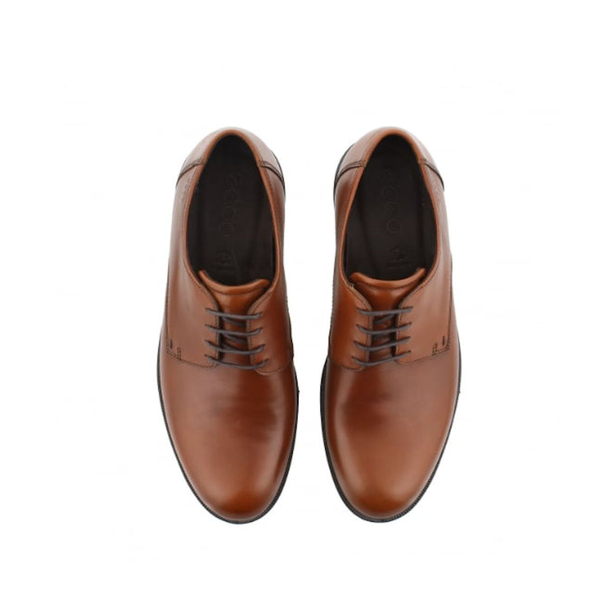 ECCO Harold - Mens Cognac Brown Leather Derby Shoe