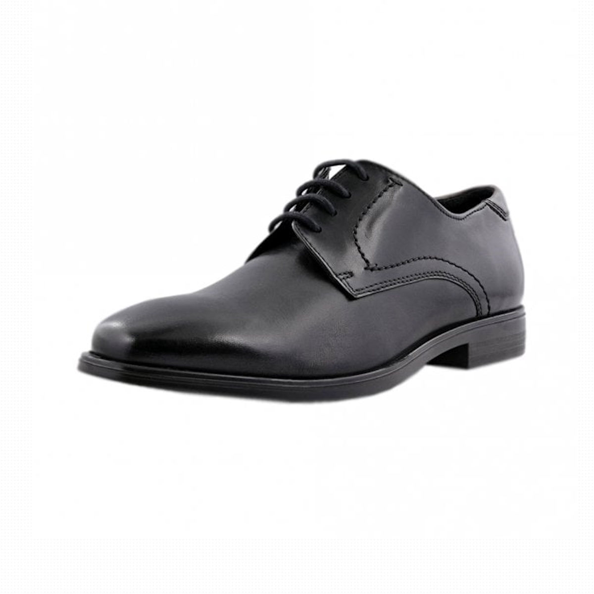 The ECCO Melborne Mens Black Formal Shoe - County Shoes Dorchester