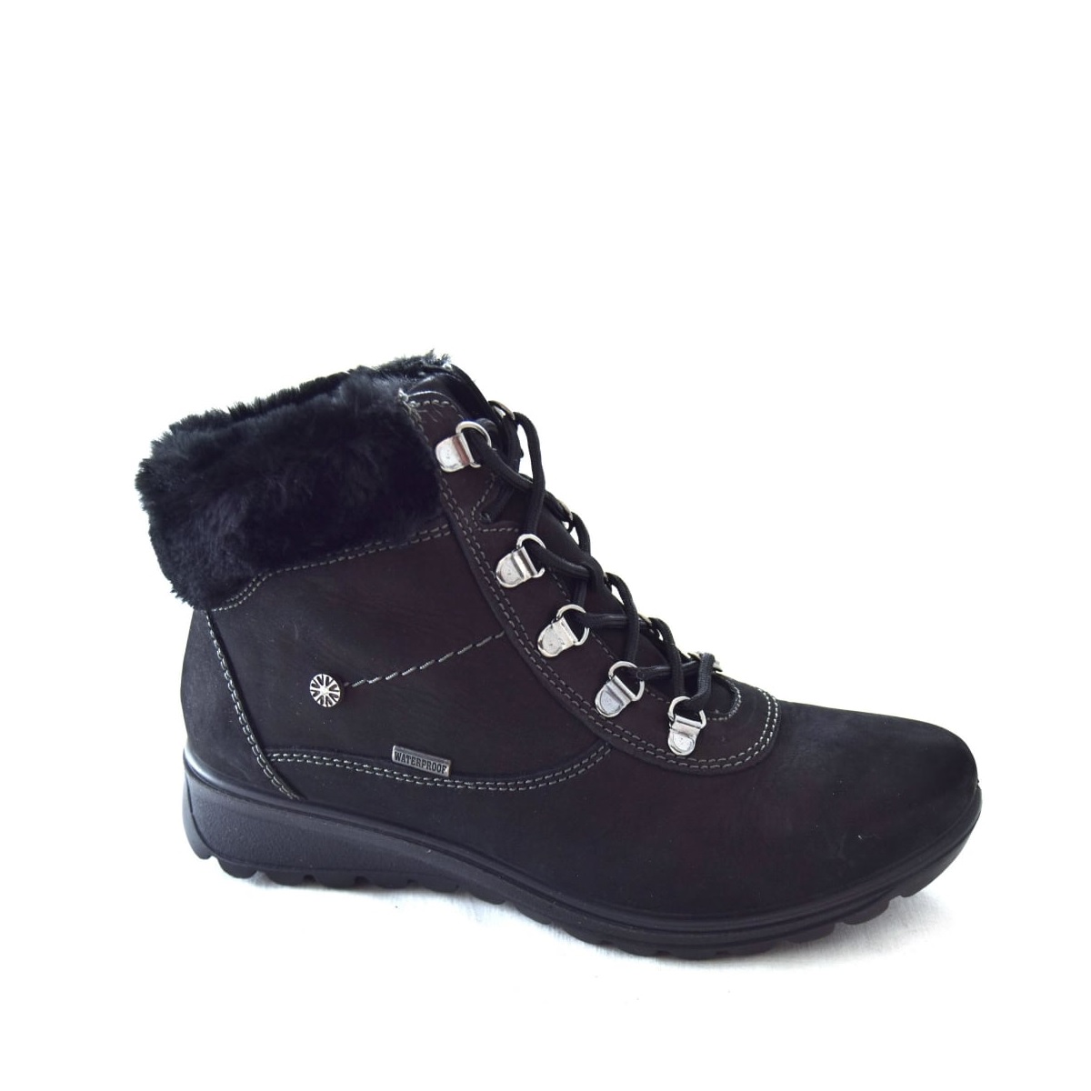 Van Dal Ladies Kisco Waterproof Black Nubuk Ankle Boot - County Shoes ...