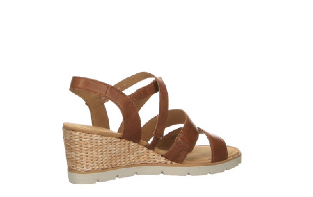 Gabor Espadrille Styled Medium Brown Leather Strappy Sandal - County ...