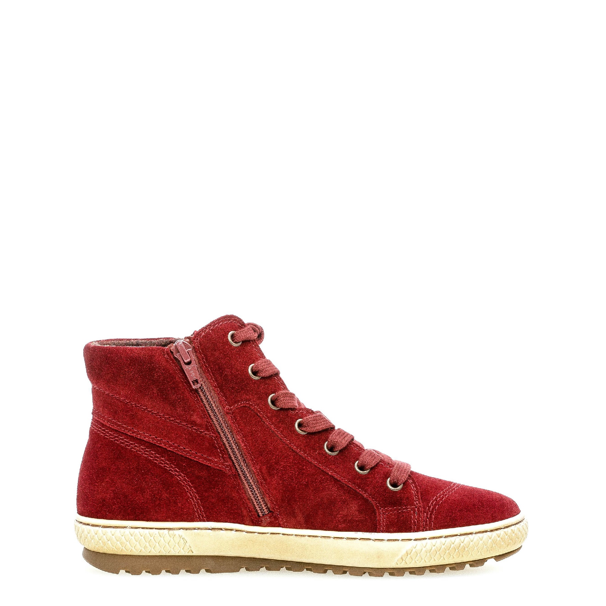 Gabor Ladies Red Nubuk Ankle Boot - County Shoes Dorchester