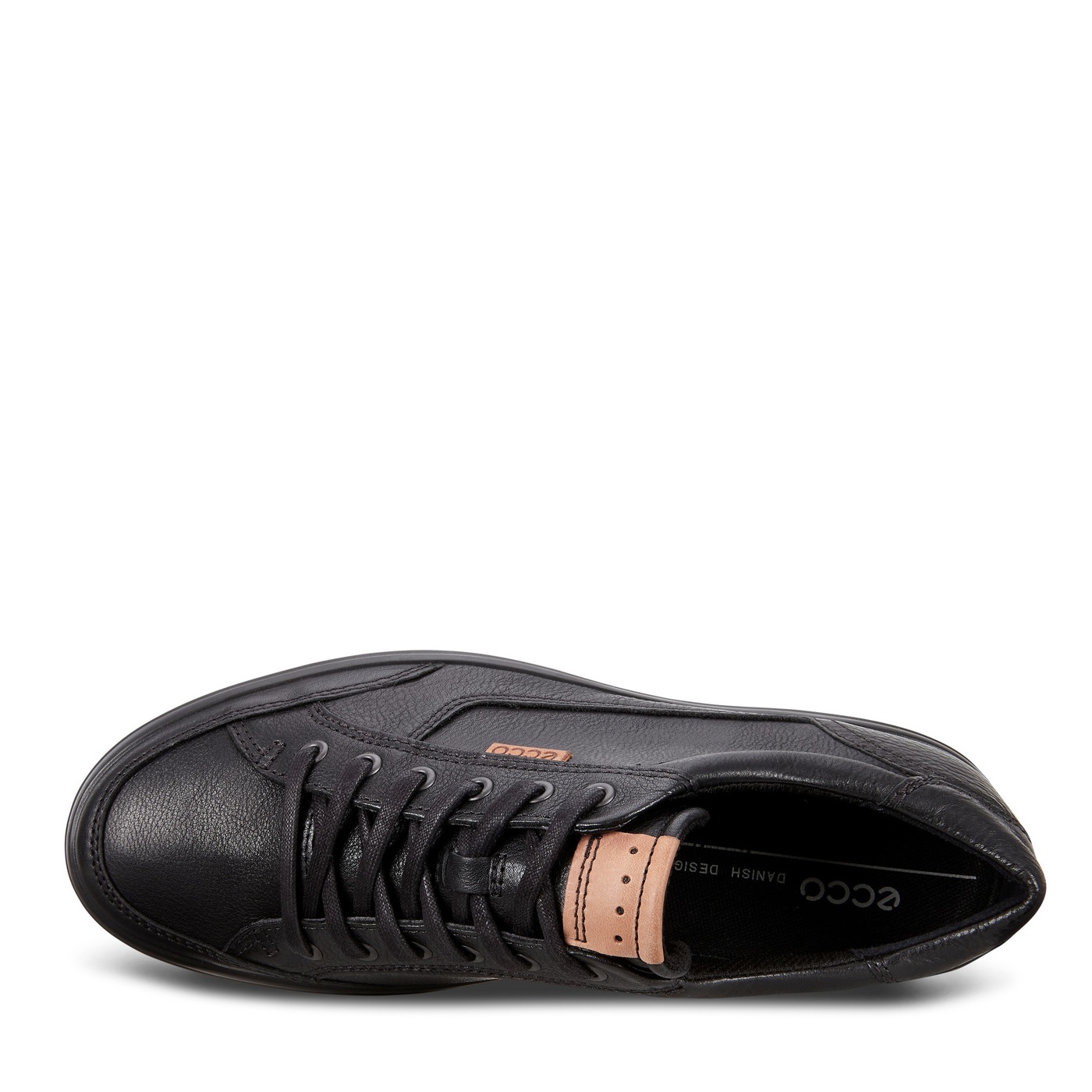 Ecco Mens Soft 7 Black Trainer Styled Shoe - Shoes Dorchester