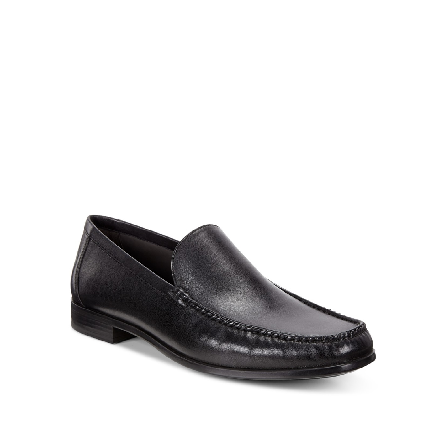 Ecco Mens Black Moccasin/Loafer - County Shoes Dorchester