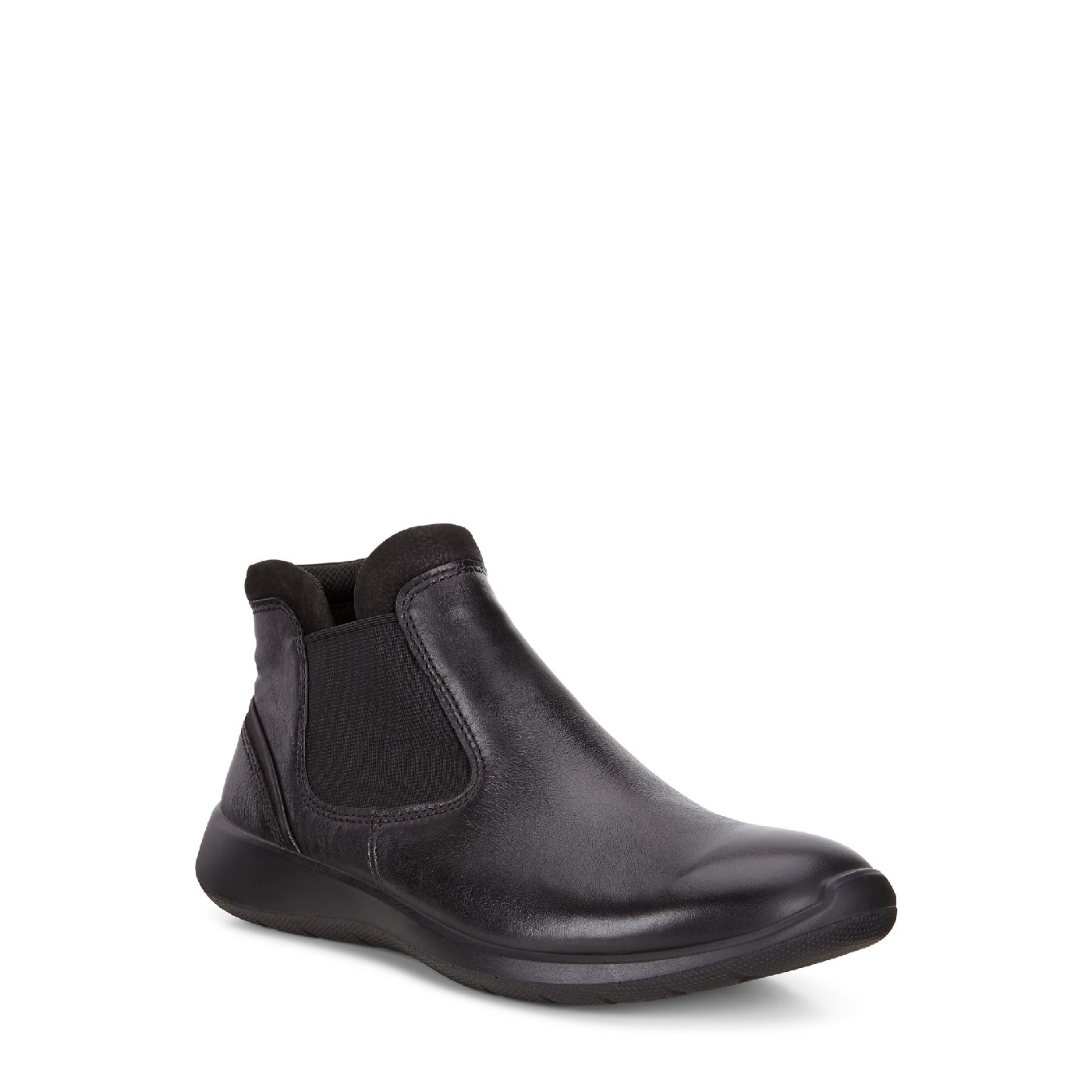 Ecco Ladies Black Pull-On Ankle Boot - County Shoes Dorchester