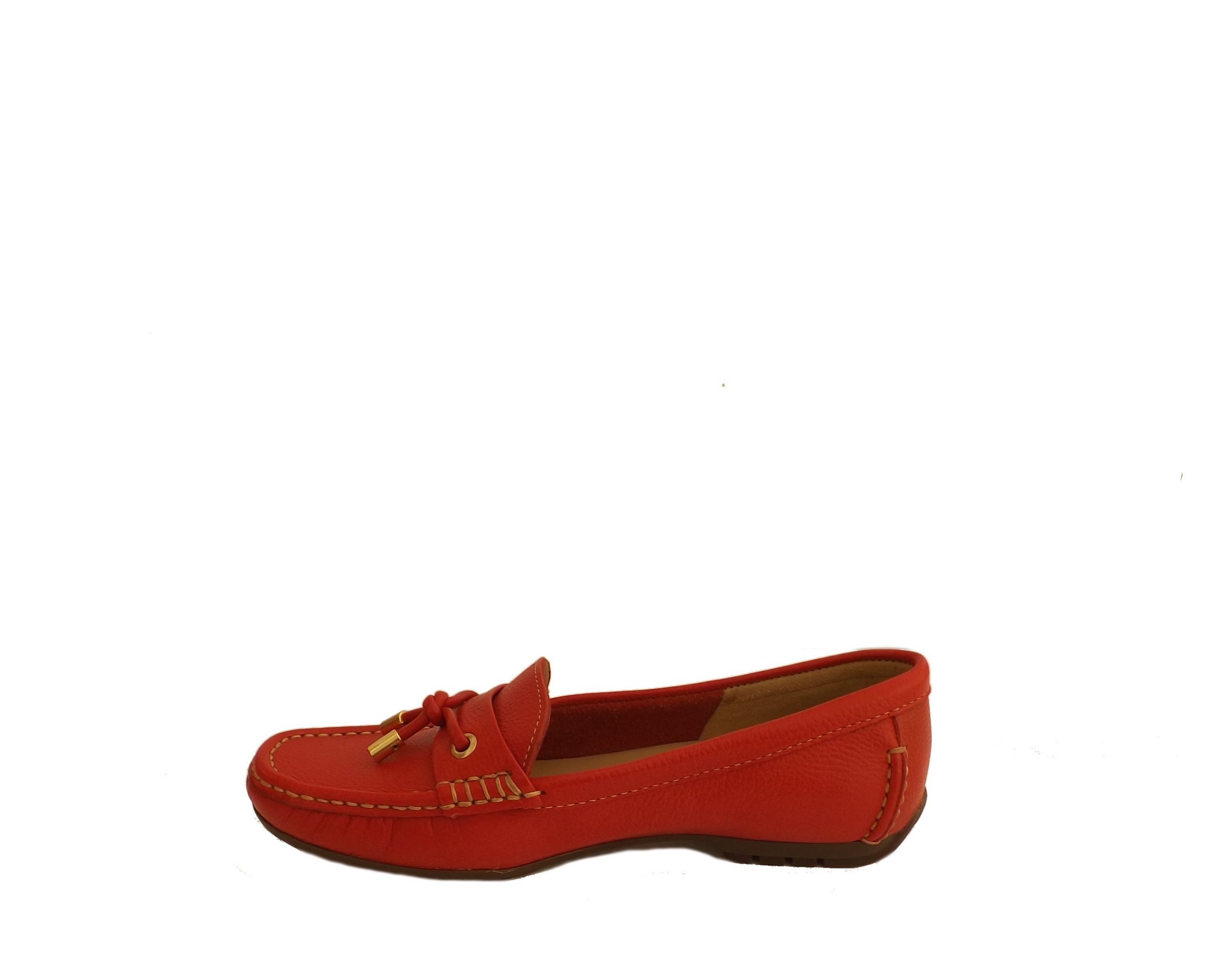 Globo Ladies Greetham Red Loafer Shoe - County Shoes Dorchester